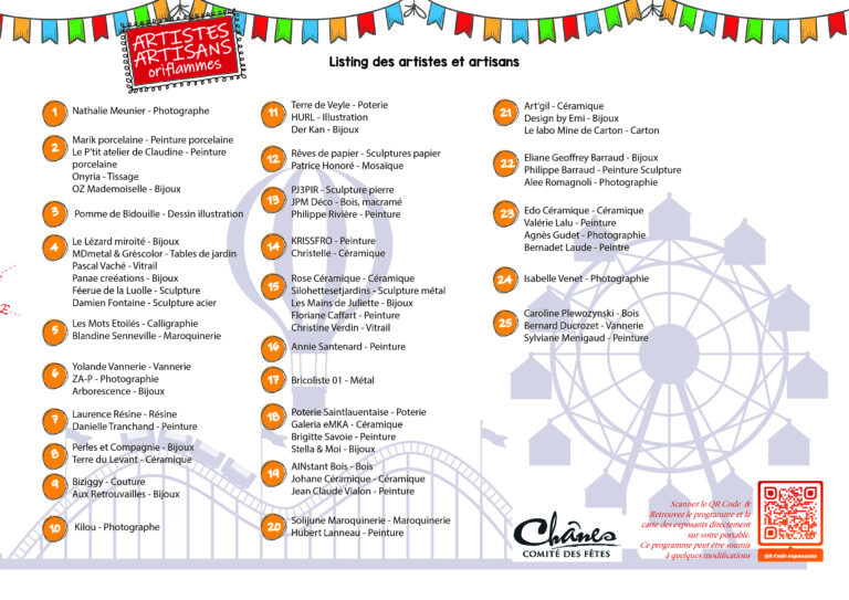 Programme Festichanes
